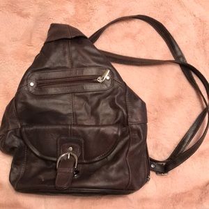 Leather Backpack Purse